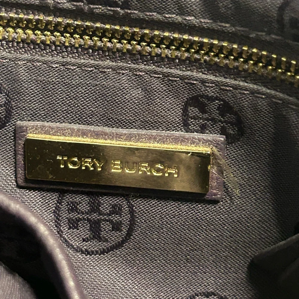 Tory Burch Purple Pebbled Leather crossbody